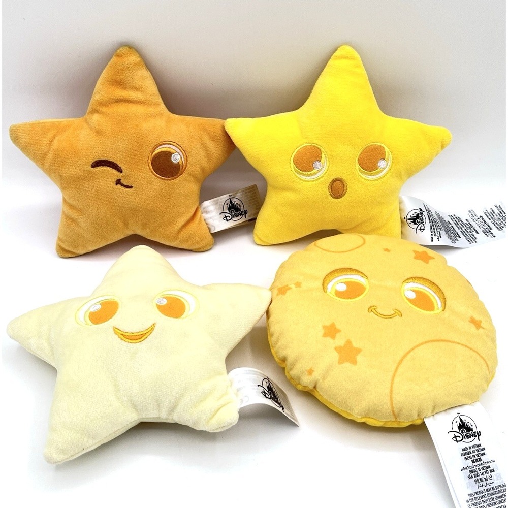 Disney Parks La Luna Star Moon Plush Pixar Pier California‎ Adventure Lot Of 4